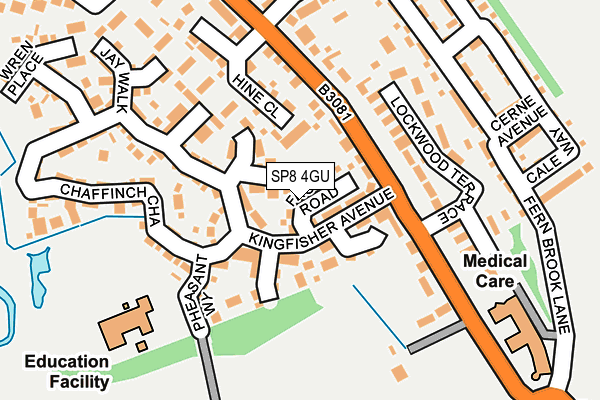 SP8 4GU map - OS OpenMap – Local (Ordnance Survey)