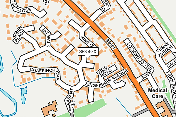 SP8 4GX map - OS OpenMap – Local (Ordnance Survey)