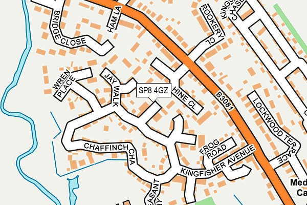 SP8 4GZ map - OS OpenMap – Local (Ordnance Survey)