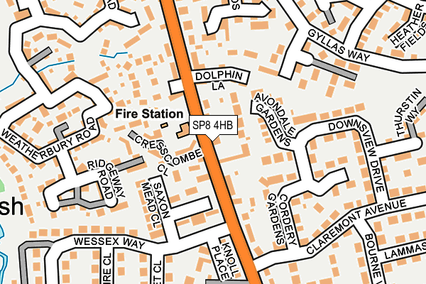 SP8 4HB map - OS OpenMap – Local (Ordnance Survey)