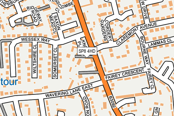 SP8 4HD map - OS OpenMap – Local (Ordnance Survey)