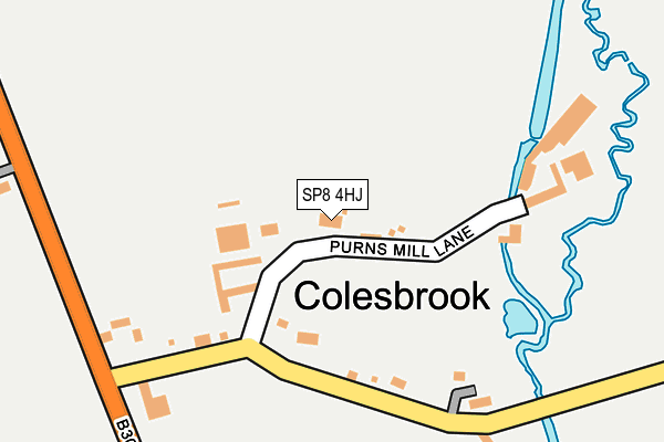 SP8 4HJ map - OS OpenMap – Local (Ordnance Survey)