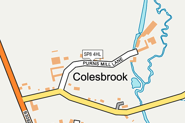 SP8 4HL map - OS OpenMap – Local (Ordnance Survey)