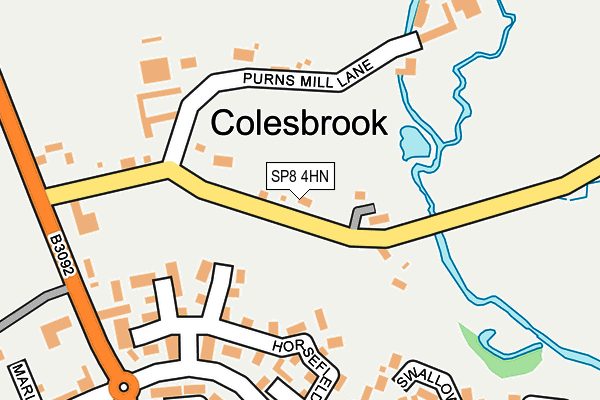 SP8 4HN map - OS OpenMap – Local (Ordnance Survey)