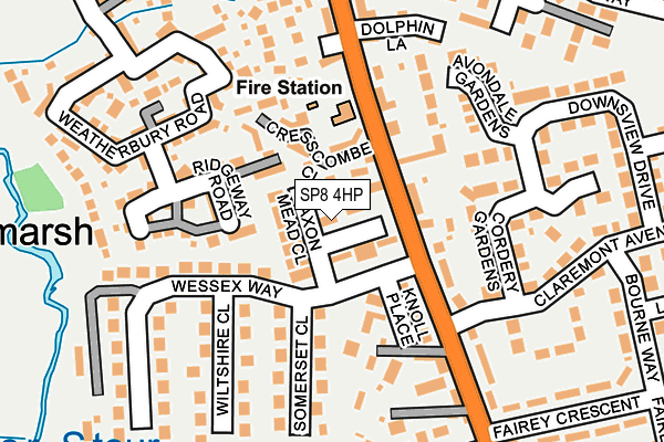 SP8 4HP map - OS OpenMap – Local (Ordnance Survey)