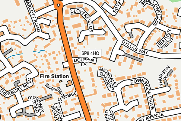 SP8 4HQ map - OS OpenMap – Local (Ordnance Survey)