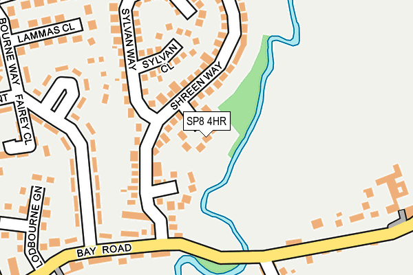 SP8 4HR map - OS OpenMap – Local (Ordnance Survey)