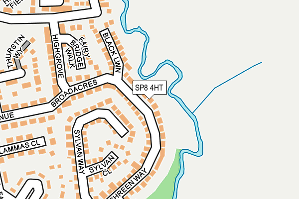 SP8 4HT map - OS OpenMap – Local (Ordnance Survey)