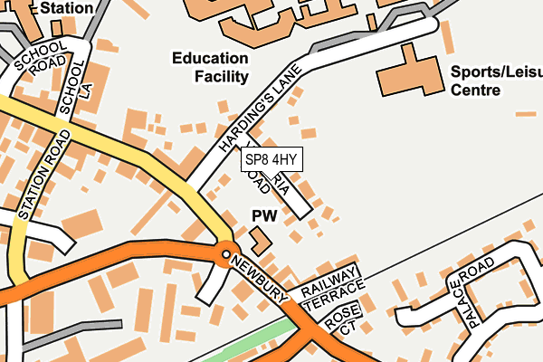 SP8 4HY map - OS OpenMap – Local (Ordnance Survey)