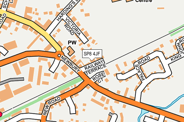 SP8 4JF map - OS OpenMap – Local (Ordnance Survey)