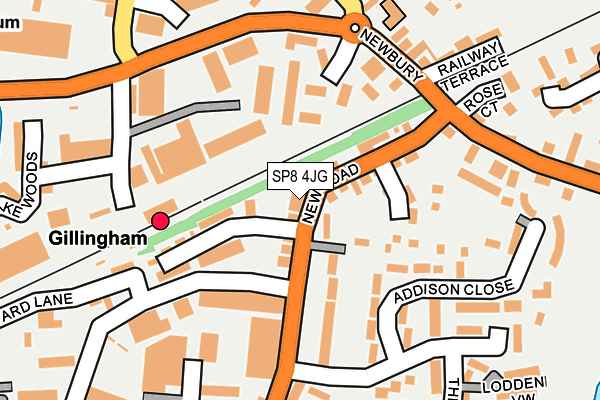 SP8 4JG map - OS OpenMap – Local (Ordnance Survey)