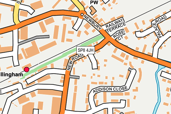 SP8 4JH map - OS OpenMap – Local (Ordnance Survey)