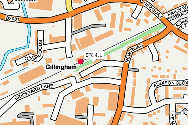 SP8 4JL map - OS OpenMap – Local (Ordnance Survey)