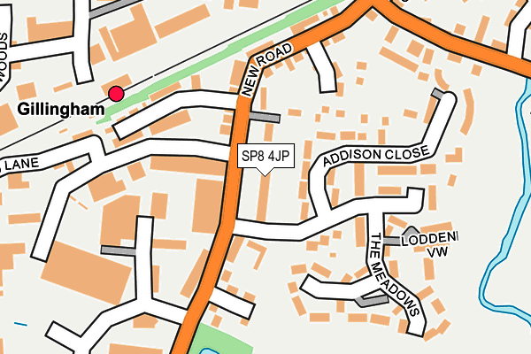 SP8 4JP map - OS OpenMap – Local (Ordnance Survey)