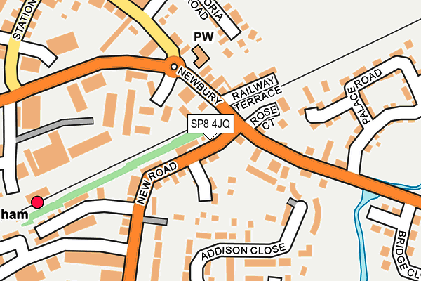 SP8 4JQ map - OS OpenMap – Local (Ordnance Survey)