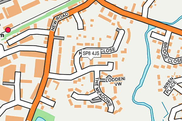 SP8 4JS map - OS OpenMap – Local (Ordnance Survey)