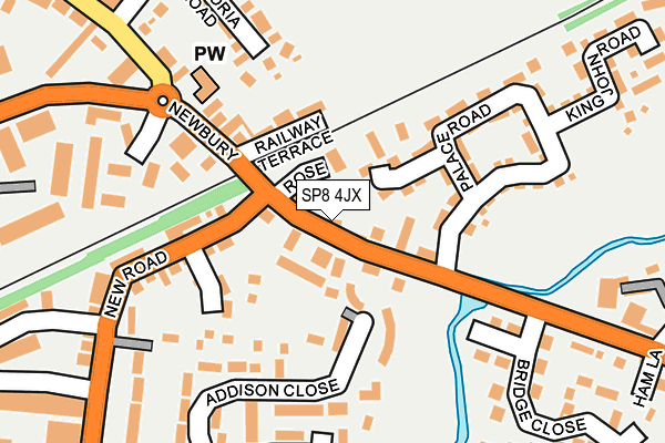 SP8 4JX map - OS OpenMap – Local (Ordnance Survey)
