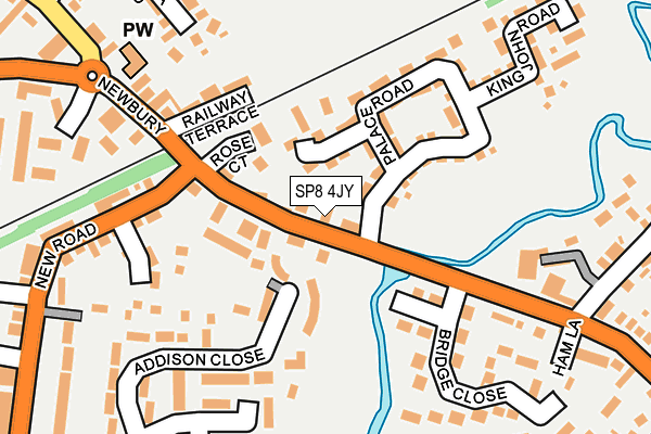 SP8 4JY map - OS OpenMap – Local (Ordnance Survey)