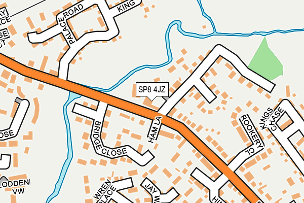 SP8 4JZ map - OS OpenMap – Local (Ordnance Survey)