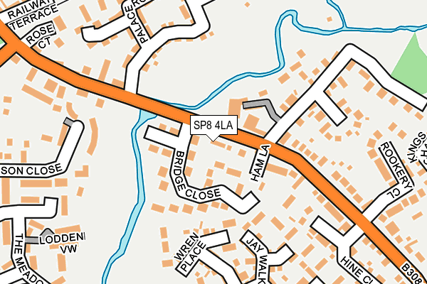 SP8 4LA map - OS OpenMap – Local (Ordnance Survey)