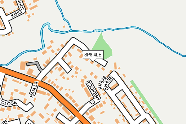 SP8 4LE map - OS OpenMap – Local (Ordnance Survey)