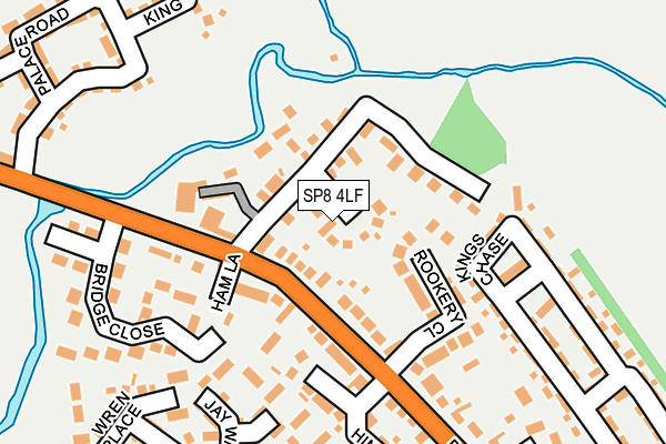 SP8 4LF map - OS OpenMap – Local (Ordnance Survey)