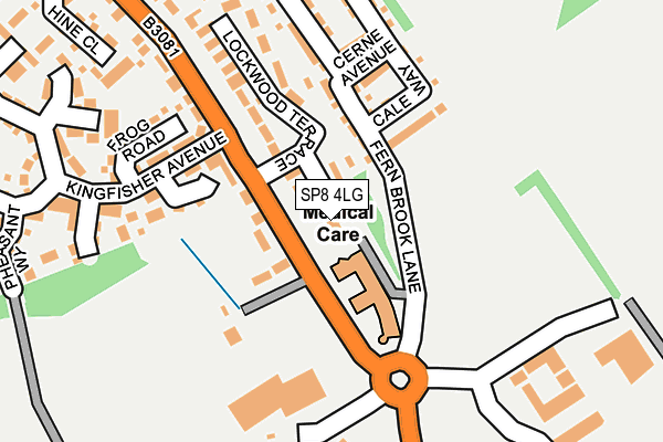 SP8 4LG map - OS OpenMap – Local (Ordnance Survey)