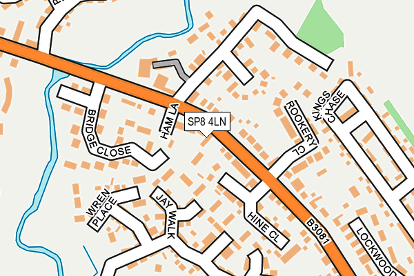 SP8 4LN map - OS OpenMap – Local (Ordnance Survey)