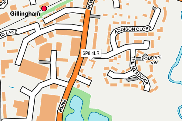 SP8 4LR map - OS OpenMap – Local (Ordnance Survey)