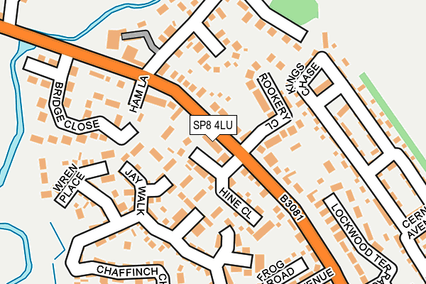 SP8 4LU map - OS OpenMap – Local (Ordnance Survey)