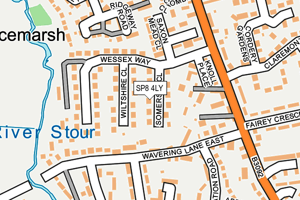 SP8 4LY map - OS OpenMap – Local (Ordnance Survey)