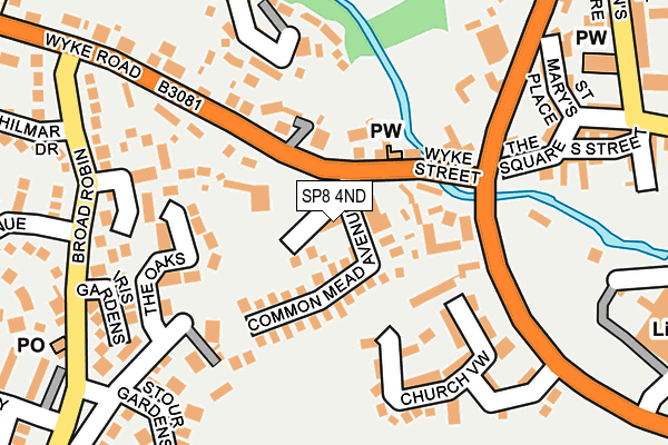 SP8 4ND map - OS OpenMap – Local (Ordnance Survey)