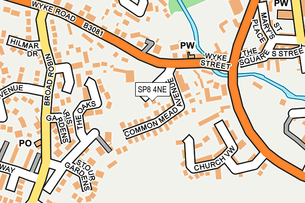 SP8 4NE map - OS OpenMap – Local (Ordnance Survey)