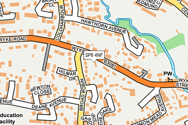 SP8 4NF map - OS OpenMap – Local (Ordnance Survey)