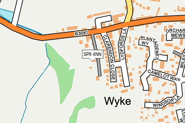 SP8 4NN map - OS OpenMap – Local (Ordnance Survey)