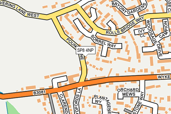 SP8 4NP map - OS OpenMap – Local (Ordnance Survey)