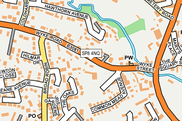 SP8 4NQ map - OS OpenMap – Local (Ordnance Survey)