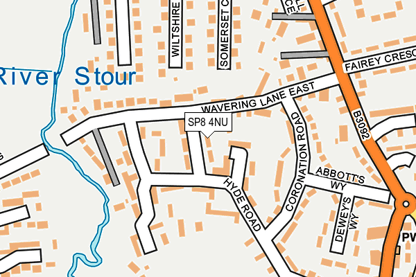 SP8 4NU map - OS OpenMap – Local (Ordnance Survey)