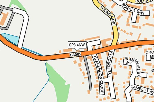 SP8 4NW map - OS OpenMap – Local (Ordnance Survey)