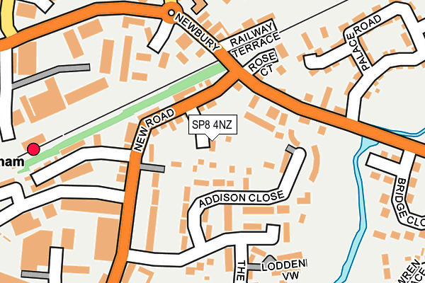 SP8 4NZ map - OS OpenMap – Local (Ordnance Survey)