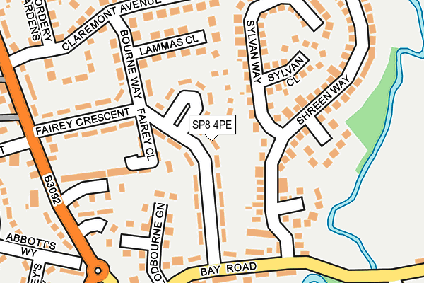 SP8 4PE map - OS OpenMap – Local (Ordnance Survey)