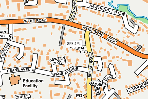 SP8 4PL map - OS OpenMap – Local (Ordnance Survey)