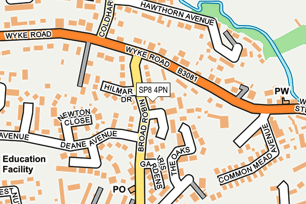 SP8 4PN map - OS OpenMap – Local (Ordnance Survey)