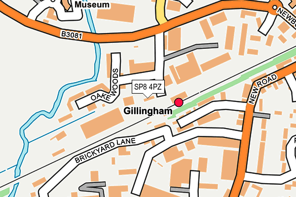 SP8 4PZ map - OS OpenMap – Local (Ordnance Survey)