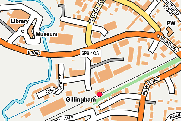 SP8 4QA map - OS OpenMap – Local (Ordnance Survey)