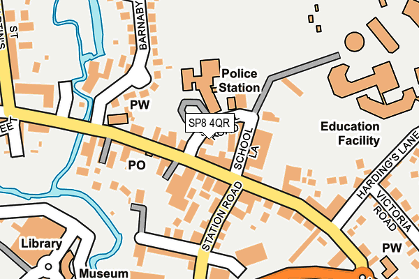 SP8 4QR map - OS OpenMap – Local (Ordnance Survey)