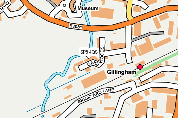 SP8 4QS map - OS OpenMap – Local (Ordnance Survey)