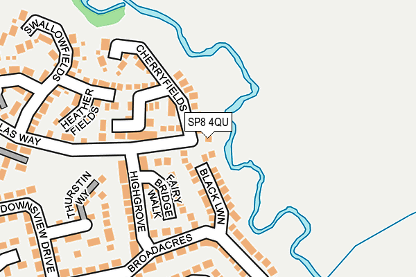 SP8 4QU map - OS OpenMap – Local (Ordnance Survey)