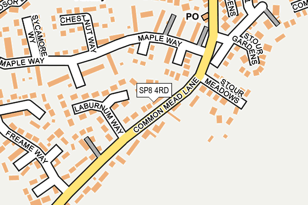 SP8 4RD map - OS OpenMap – Local (Ordnance Survey)