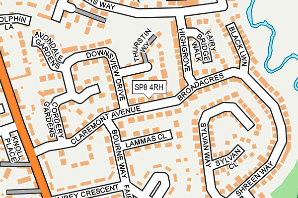 SP8 4RH map - OS OpenMap – Local (Ordnance Survey)